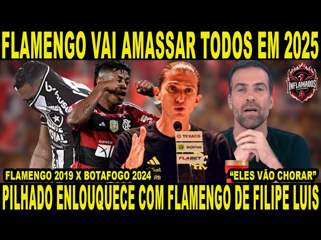 PILHADO ENLOUQUECE COM FLAMENGO DE FILIPE LUIS "ELES VÃO AMASSAR TODOS EM 2025" | O CHORO É LIVRE