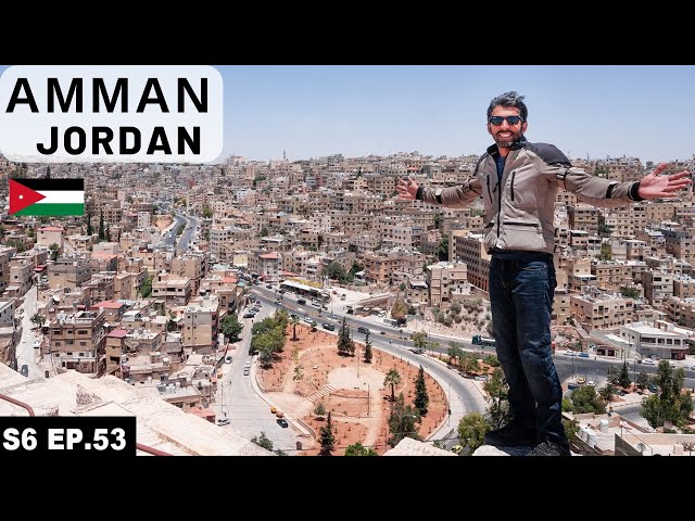 IMPRESSIVE First Impressions of the Capital of Jordan S06 EP.53 | MIDDLE EAST MOTORCYCLE TOUR