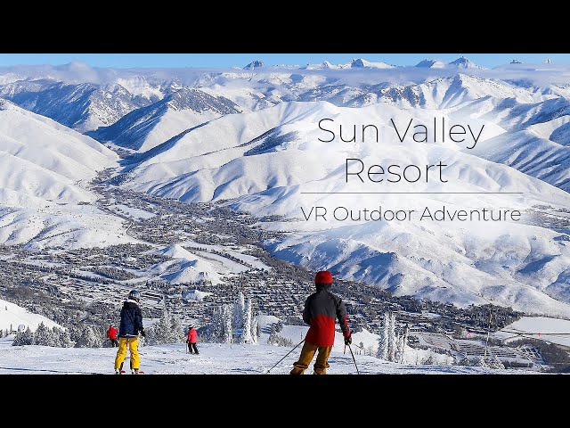 Sun Valley Resort, Idaho -  Ridge & Canyon Runs | VR Ski Experience with Relaxing Beat