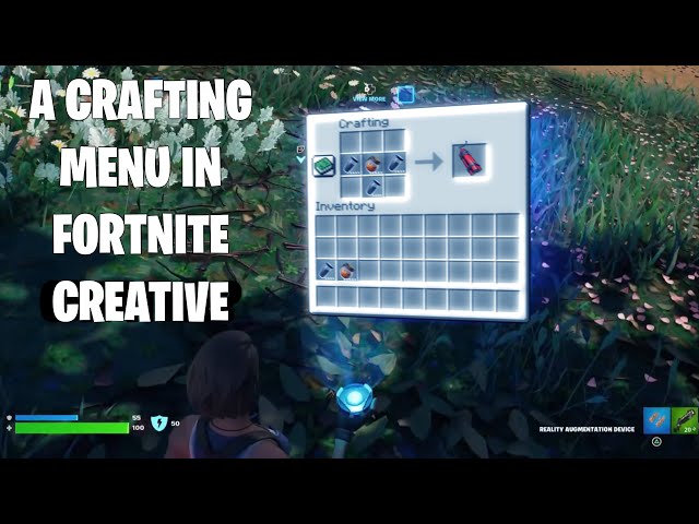 FNC Tutorial - How to make a crafting menu in Fortnite Creative 1