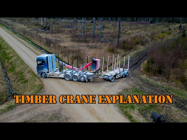 How to Operate a Loglift Timber Crane While Loading Seasoned Spruce