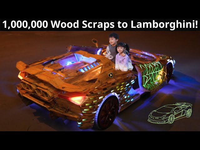 Building Lamborghini Revuelto From 1,000,000 Wood Scraps