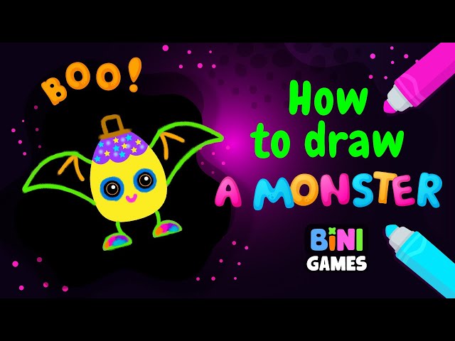 Halloween | How to draw a monster