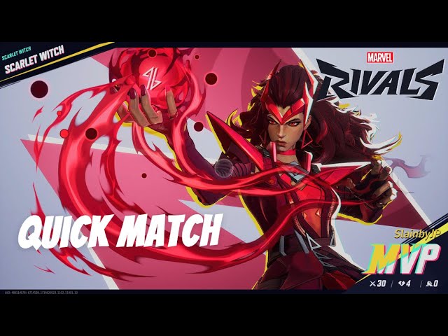 Marvel Rivals Quick Match Scarlet Witch MVP 30-4 Season 0