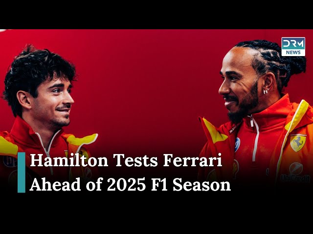 Lewis Hamilton Takes His Second Test Drive with Ferrari Ahead of 2025 Season | AD1G