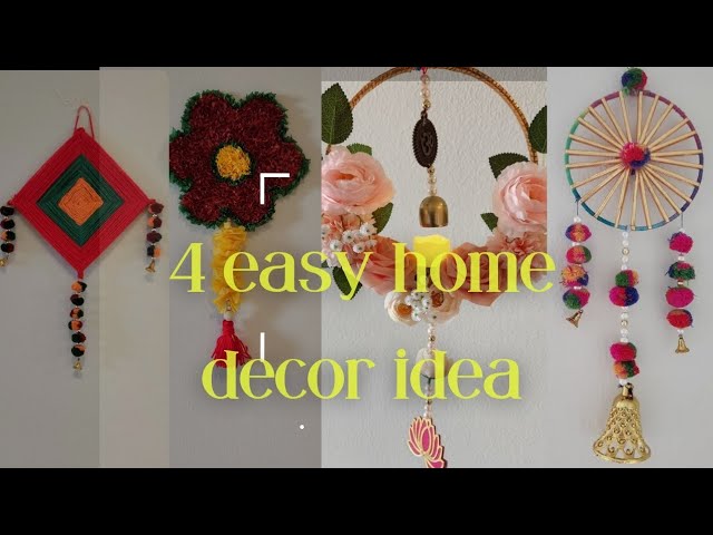 4 easy home wall hanging decorations/home decorating ideas