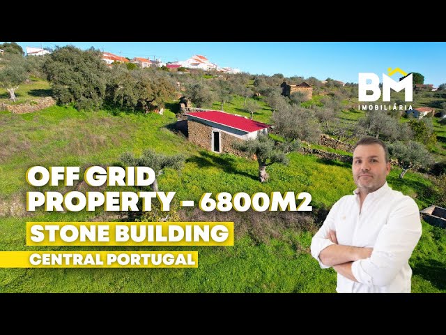 Off grid property, 6800m2 with a stone building, in central Portugal - 35.000€