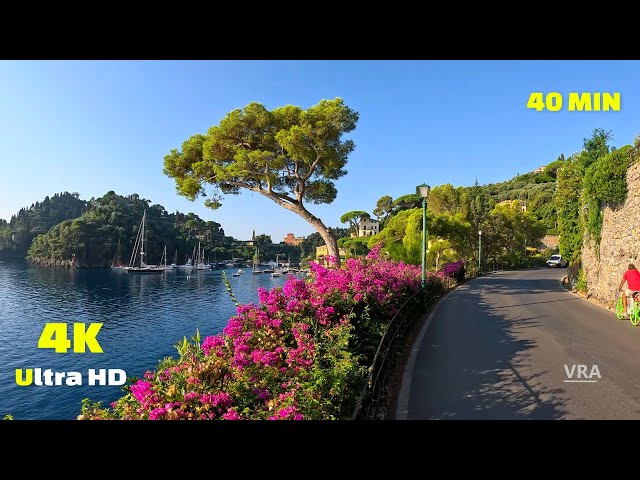 Virtual Run 4k Portofino Italy - Virtual Scenery for Treadmill