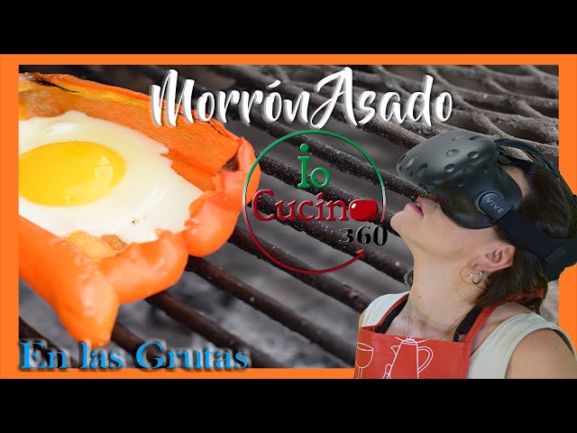 🍳 MORRON CON HUEVO a la parrilla INSUPERABLE | Míralo en 360°