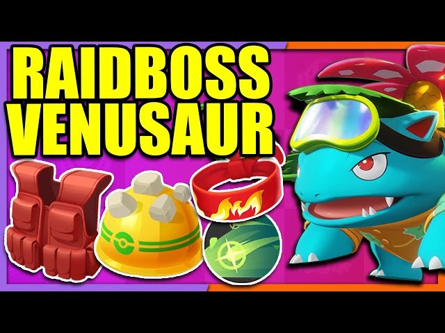 The actual RAIDBOSS VENUSAUR BUILD | Pokemon Unite