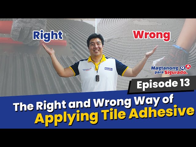 How to Apply Tile Adhesive and Set Tiles Properly  [Make Your Tiles More Durable]