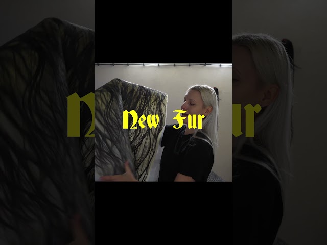 NEW FUR - My process video working with latex and hair, creating new materials #latex #liquidlatex