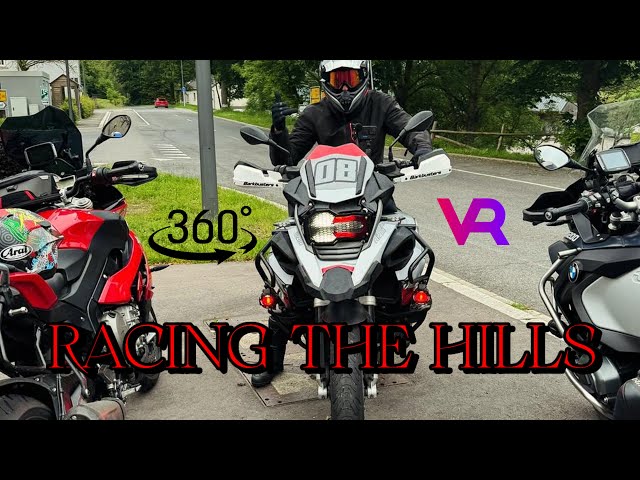 BMW R1200 GSA 360° Racing Through Luxembourg Hills | VR Motorcycle Adventure