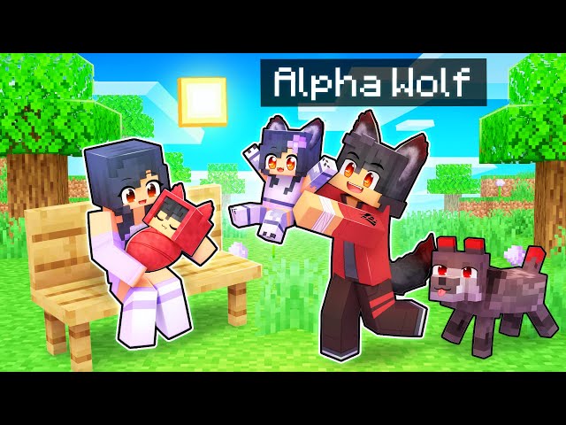 The ALPHA Wolf's FAMILY In Minecraft!