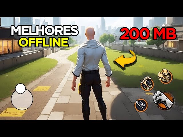 10 JOGOS SEM WIFI MUNDO ABERTO PARA JOGAR EM UMA VIAGEM LONGA (200 MB) Para ANDROID 2024