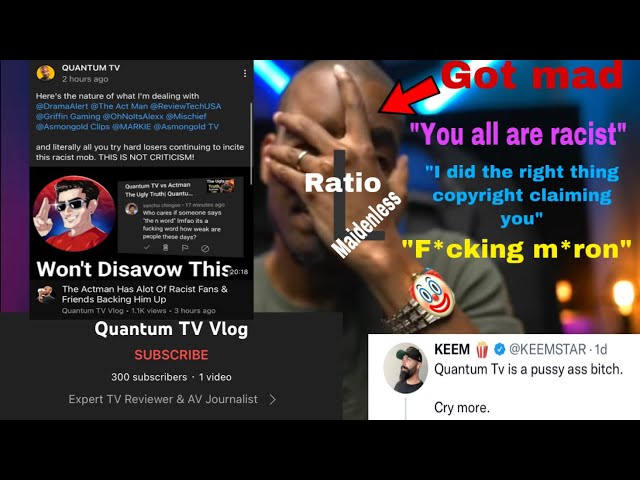 Exposing Quantum TV’s Hypocrisy (He got MAD)