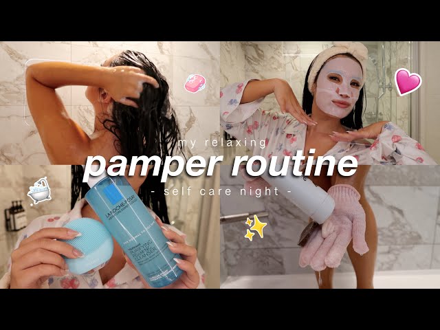 MY RELAXING SELF-CARE PAMPER ROUTINE ✨ | hair routine, shower care, + skincare