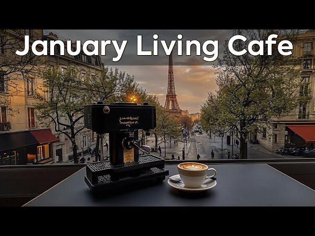 January Living Cafe ~ Relaxing Jazz & Soft Morning Cafe on Happiness Street for Unwind, Focus☕💼