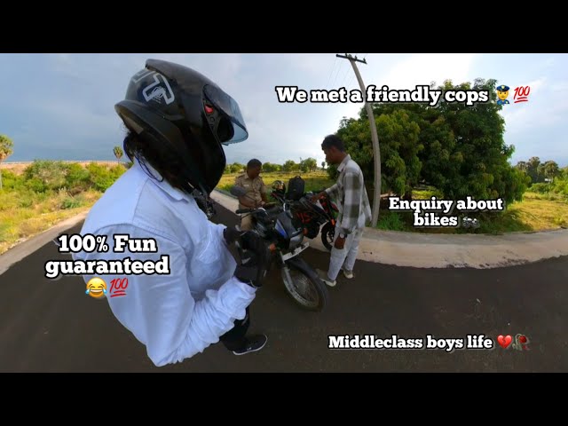 We met a friendly cops 👮💯 | 100% Fun guaranteed 😂💯 | Enquiry about bikes 🏍️ | Motovlog