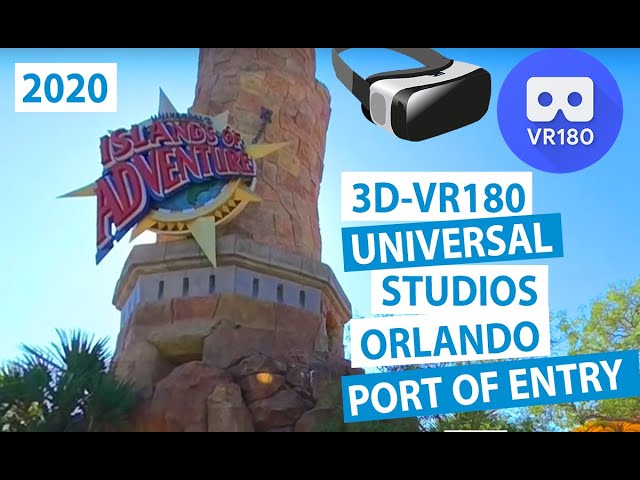 3D Port of Entry Tour | Islands of Adventure (VR180)