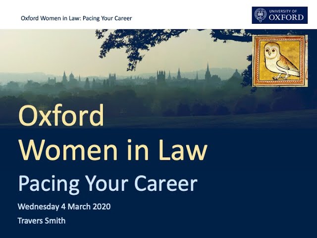 Pacing Your Career: Strategies for re-organising, re-charging, and re-entering legal careers