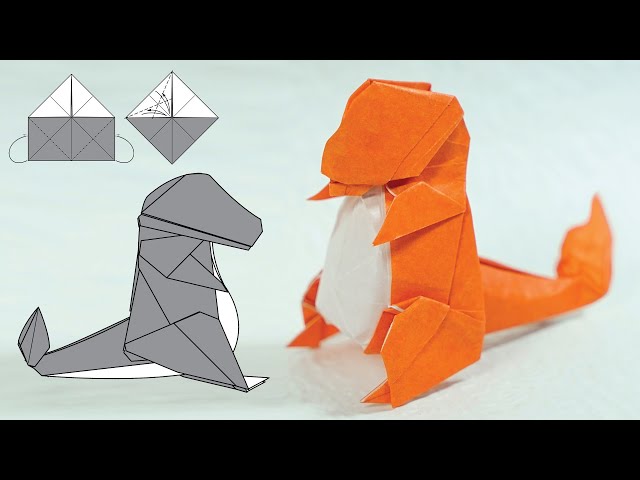 Easy Origami Charmander Pokémon! 🔥 Perfect for Beginners (with Diagrams) | Henry Pham