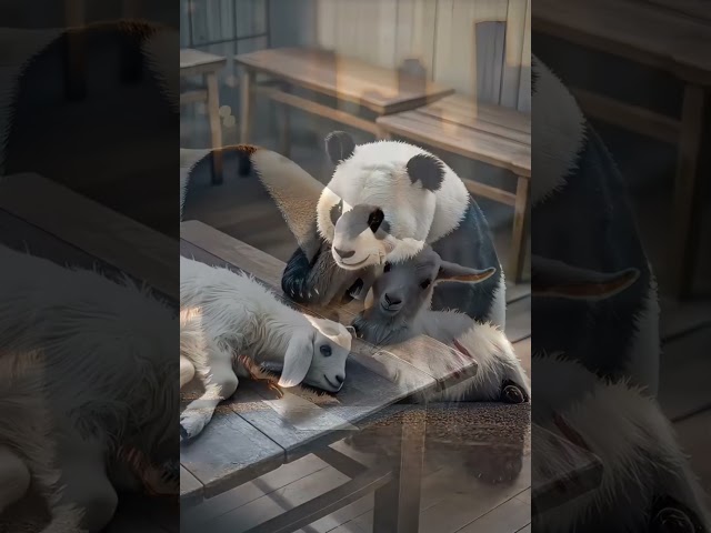 Panda and tigers story short #ai #aiart