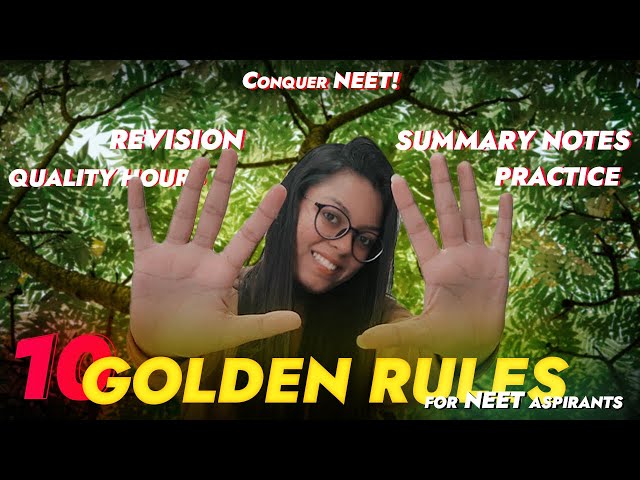 10 Golden Rules For Neet Aspirants🤩🤩🤩|Jeetfix|Neet Guidance|Neet 2022|Tanisholic