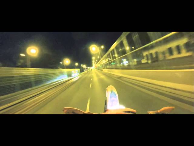 Night Riding exc 525 yamaha R1 Wheelie