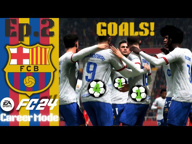 Important Goals! - FC 24 |🔵🔴Realistic Barca Career(Ep2)