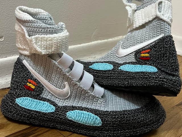 Crochet Knitted Air Mags - Back To The Future