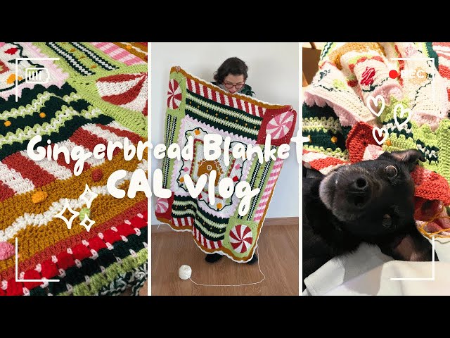 Can I Finish It By Christmas?! // Gingerbread Blanket Crochet-A-Long Vlog