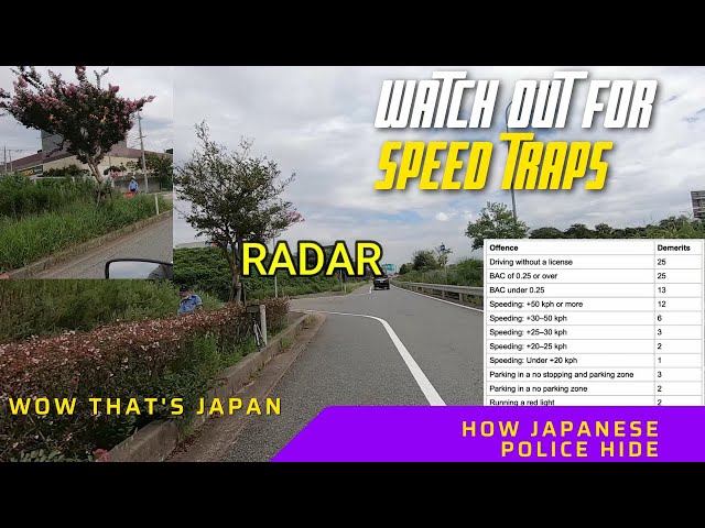 JAPANESE POLICE RADAR/TRAP-AVOID GETTING A SPEEDING TICKET