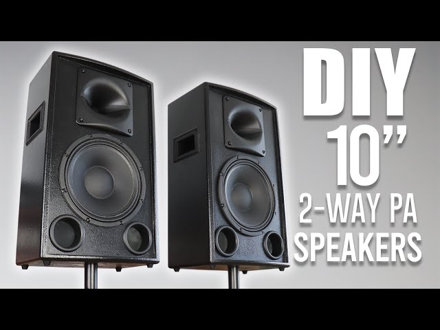 DIY Compact 10" 2-Way PA Speakers