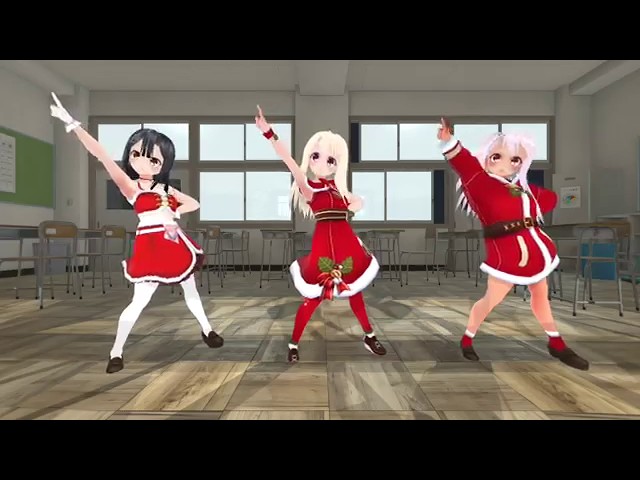 VR180xmas  VRoid 三姉妹