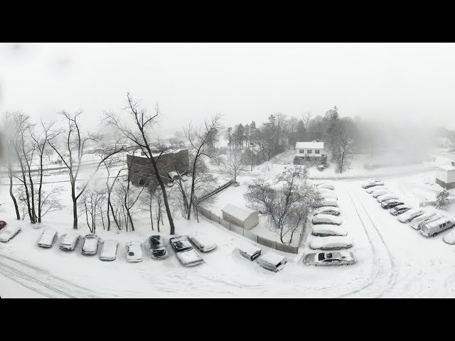 New England snow blizzard 360°