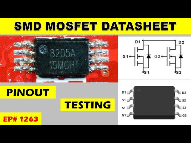 {1263} Finding datasheet for SMD Dual MOSFET 8205A