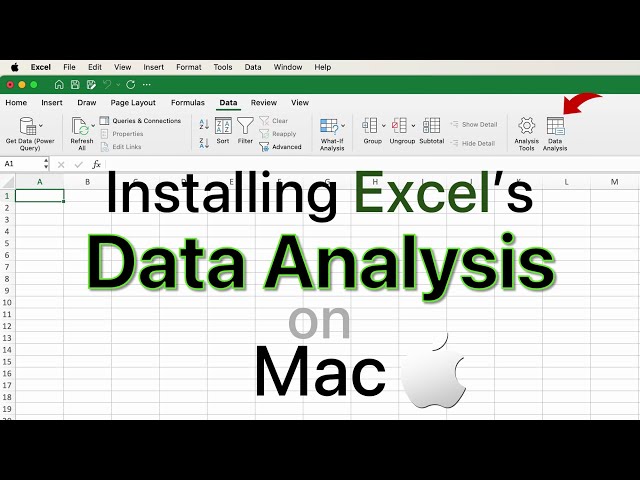 How to Install Data Analysis on Mac for Excel - ToolPak