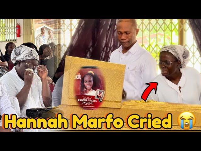 Gospel Musician Hannah Marfo and Husband Break Down in Tears as They Bury Their 23-Year-Old Daughter