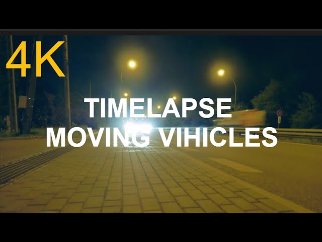 4K 24FPS HD Video Time - Lapse of Moving Vehicles Free Stock Footage - No Copyright