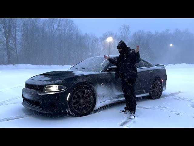 BEATING ON A HELLCAT THROUGH A BLIZZARD !