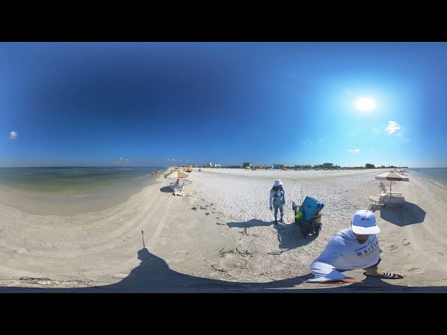 360°videos V R /TREASURE ISLAND BEACH FL #1 / Virtual Reality /Meta Quest 2/3 Pro/ Adventures Await!