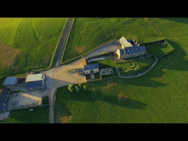 Goose Run Cottage from the air