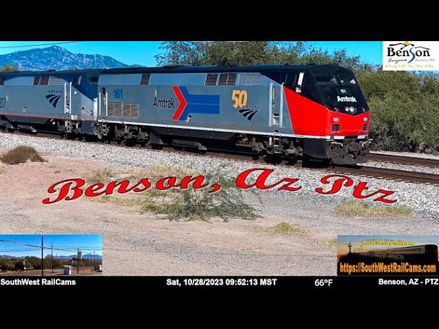 Benson, AZ | UPRR Lordsburg Sub, MP 1032 - PTZ | SouthWest RailCams LIVE