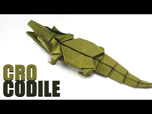 ORIGAMI CROCODILE / How to make a paper Crocodile 【Weesel】