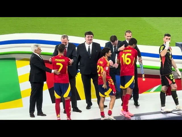 Victory ceremony 🏆 Spain - England 🇪🇸🏴󠁧󠁢󠁥󠁮󠁧󠁿 EURO 2024 Final Berlin #euro2024