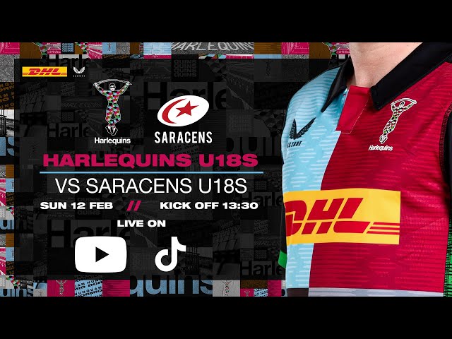 🎥 Live Rugby - Harlequins U18s v Saracens U18s