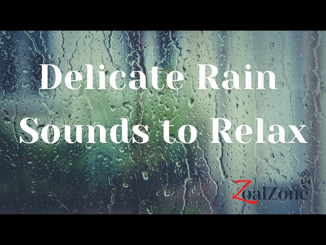 1 hour of Delicate Rain Sounds to Rest, assistance to sleeping  صوت أمطار