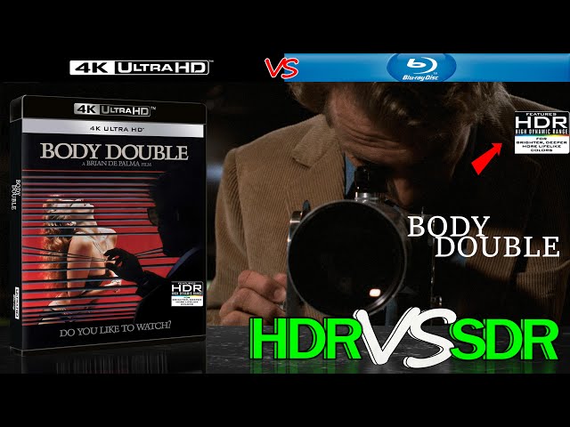 Body Double 1984 HDR ANALYSIS 4K UHD Blu Ray vs 1080p BD SDR 100nits #TRUE_DIFFERENCE #WATCH_IN_HDR