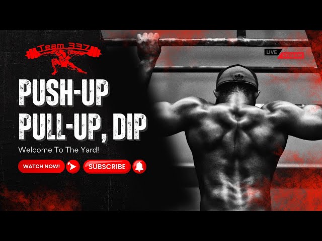 "Push-Up, Pull-Up, Dip Workout: Build Strength Anywhere!" #team337